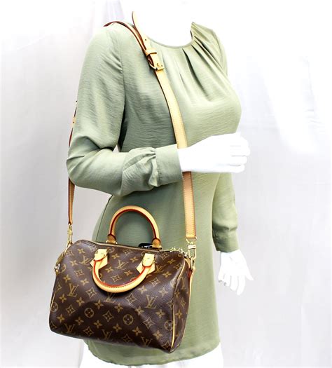 lv m45948|LOUIS VUITTON Monogram Speedy Bandouliere 25 Hand Bag .